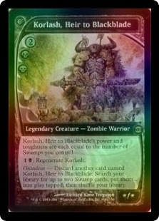 Korlash, Heir to Blackblade - Prerelease Foil