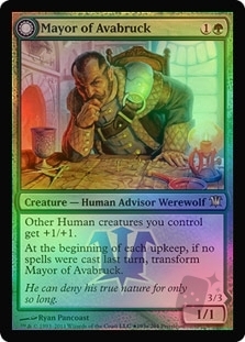 Mayor of Avabruck // Howlpack Alpha (Prerelease Foil)