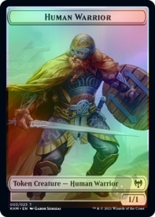 Human Warrior Token (3/23) // Koma's Coil Token (7/23)