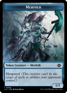 Map Token (017) // Merfolk Token (005)