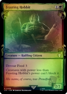 Feasting Hobbit (Showcase)(Silver Foil)