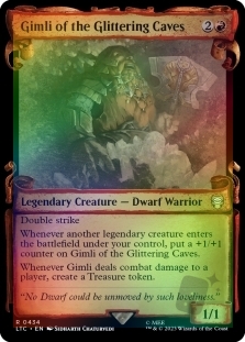 Gimli of the Glittering Caves (Showcase)(Silver Foil)