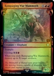 Rampaging War Mammoth (Showcase)(Silver Foil)