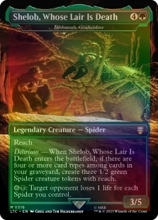 Shelob, Whose Lair Is Death (Ishkanah, Grafwidow)(Borderless)(Silver Foil)