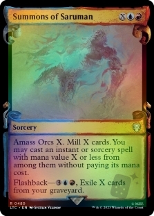 Summons of Saruman (Showcase)(Silver Foil)