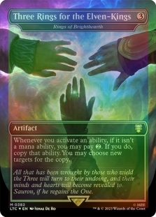 Three Rings for the Elven-Kings (Rings of Brighthearth) (Borderless)(Surge Foil)