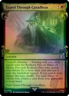 Travel Through Caradhras (Showcase)(Silver Foil)