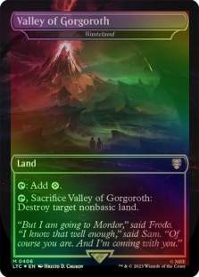 Valley of Gorgoroth (Wasteland) (Borderless)(Surge Foil)