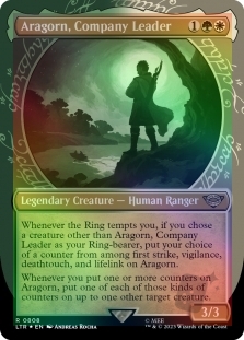 Aragorn, Company Leader (Showcase)(Surge Foil)(808)