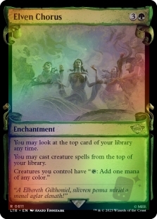 Elven Chorus (Showcase)(Silver Foil)