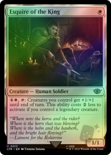 Esquire of the King (Showcase)(Silver Foil)