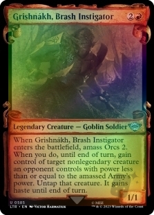 Grishnakh, Brash Instigator (Showcase)(Silver Foil)