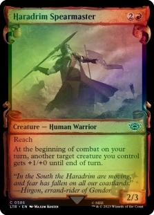 Haradrim Spearmaster (Showcase)(Silver Foil)