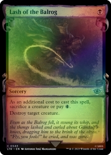 Lash of the Balrog (Showcase)(Silver Foil)