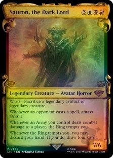 Sauron, the Dark Lord (Showcase)(Silver Foil)(675)