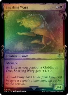 Snarling Warg (Showcase)(Silver Foil)