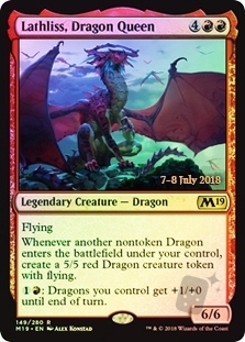 Lathliss, Dragon Queen (Core Set 2019 Prerelease)