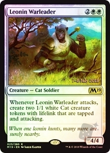 Leonin Warleader (Core Set 2019 Prerelease)
