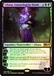 Liliana, Untouched by Death (Core Set 2019 Prerelease)