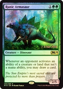 Runic Armasaur (Core Set 2019 Prerelease)