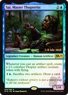 Sai, Master Thopterist (Core Set 2019 Prerelease)