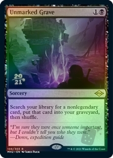 Unmarked Grave (Modern Horizons 2 Prerelease)