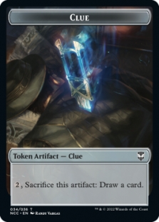 Tentacle Token (13/36) // Clue Token (34/36)