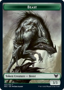 Beast Token (7/12) // Treasure Token (17/19)