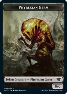 Phyrexian Germ Token (3/12) // Spirit Token (2/19)