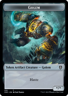 The Monarch Token (22) // Golem Token (18)