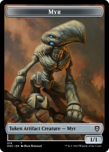Myr Token (19) // Thopter Token (21)
