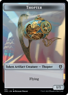 Myr Token (19) // Thopter Token (21)