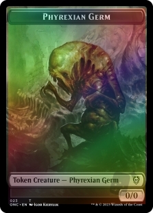 Phyrexian Germ Token (23) // Rebel Token (5)