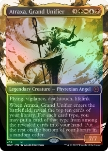 Atraxa, Grand Unifier (Ichor Borderless) (Step-and-Compleat Foil)