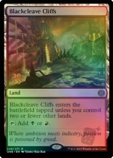 Blackcleave Cliffs (Phyrexia: All Will Be One Prerelease)