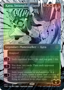 Kaya, Intangible Slayer (Borderless) (Step-and-Compleat Foil)