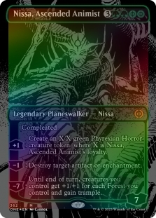 Nissa, Ascended Animist (Oil Slick Raised Foil)