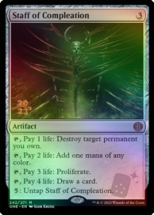 Staff of Compleation (Phyrexia: All Will Be One Prerelease)