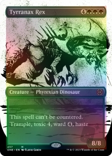 Tyrranax Rex (Ichor Borderless) (Step-and-Compleat Foil)