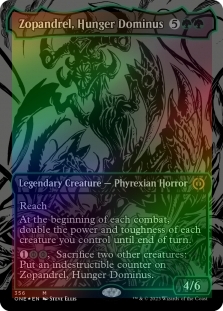 Zopandrel, Hunger Dominus (Oil Slick Raised Foil)