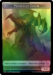 Rebel Token (5) // Phyrexian Golem Token (10)