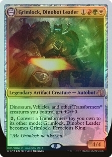 Grimlock, Dinobot Leader // Grimlock, Ferocious King (Hascon 2017)