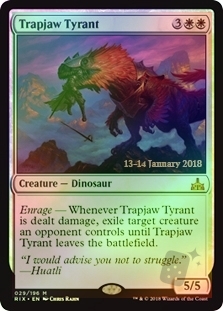 Trapjaw Tyrant (Rivals of Ixalan Prerelease)