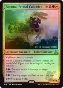 Zacama, Primal Calamity (Prerelease Foil)