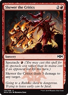 Nikachu MTG - Skewer the Critics, Cindervines, Light up