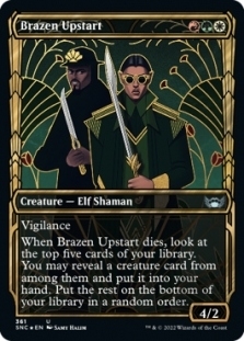 Brazen Upstart (Showcase)(Gilded Foil)