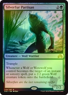 Silverfur Partisan (Shadows over Innistrad Prerelease)