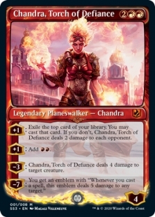 Chandra, Torch of Defiance (Factory Error at the back)