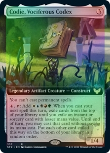 Codie, Vociferous Codex (Extended Art)