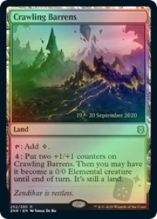 Crawling Barrens (Zendikar Rising Prerelease)